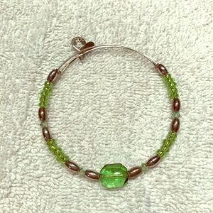 Peridot Green Alex and Ani bracelet.